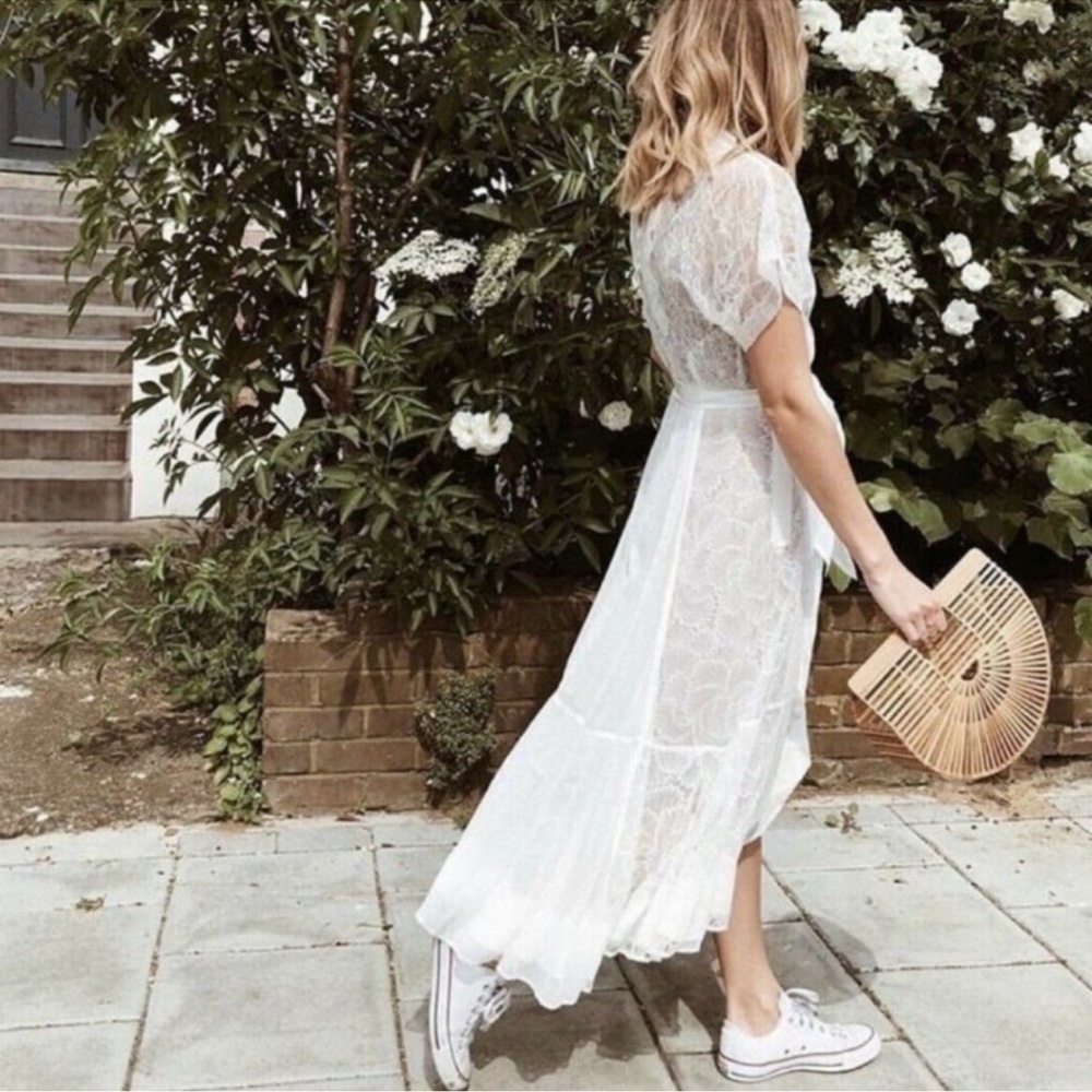 Byron Lars White Lace Dress 10 - Picture 2 of 13